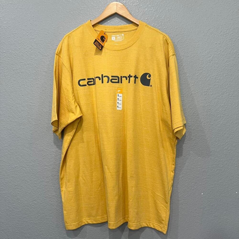 Carhartt Yellow Heavyweight Tee | Loose Fit | XL | Workwear